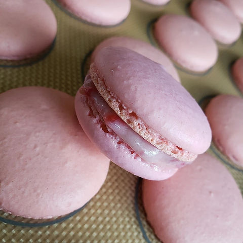 pink macaroon with pink frosting.jpg