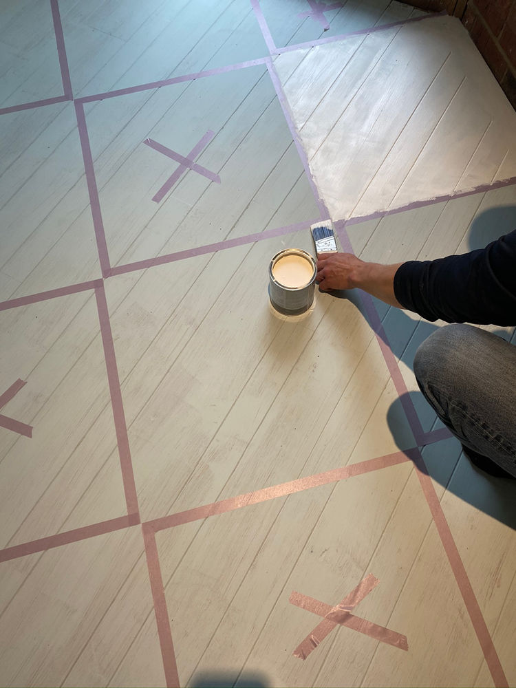 How to paint a floor....