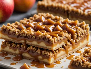 Salted Caramel Spiced Apple Crumble Bars: A Fall Favorite