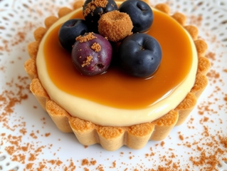 Caramel Chai Crème Tart with Brown Sugar Shortbread Crust