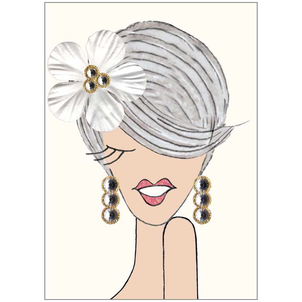 Thumbnail: CCC156 Silver Hair Birthday Gal