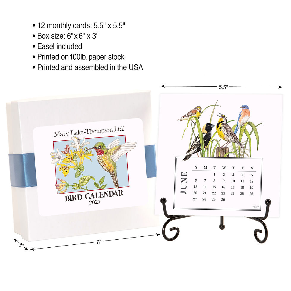 Thumbnail: 2027 Mary Lake-Thompson Birds Desk Calendar
