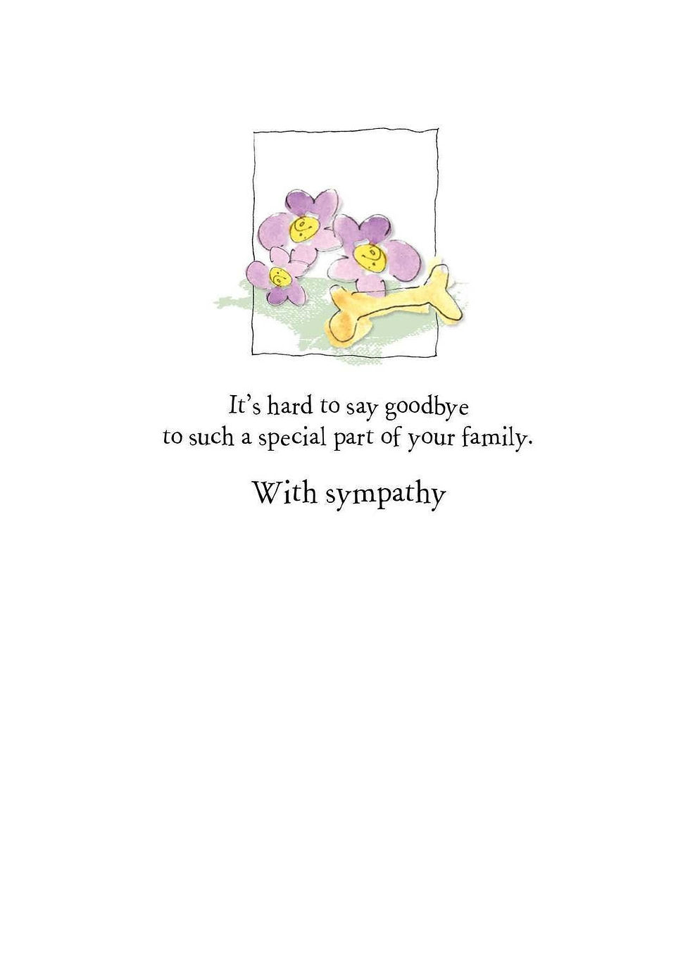Thumbnail: AFH181 Pet Sympathy Card