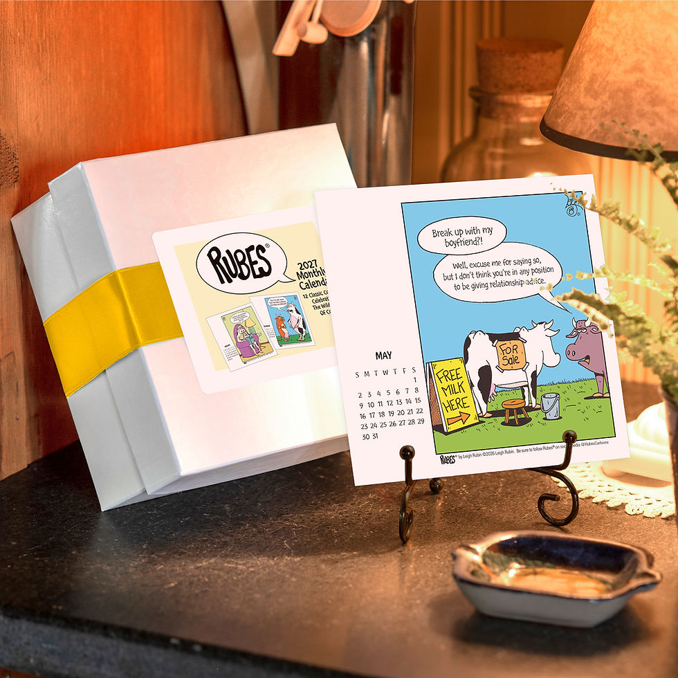 Thumbnail: 2027 Rubes® Cows Desk Calendar