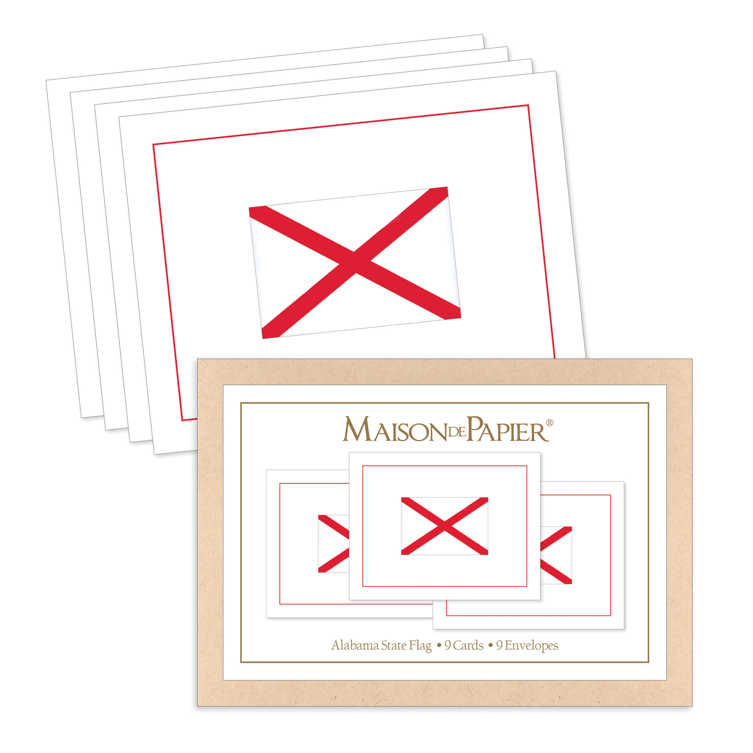 Alabama Flag Stationery Set