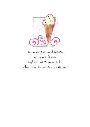 AFH253 Birthday Card for Daughter AFH253 Birthday Card for Daughter