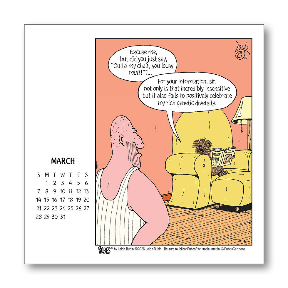 Thumbnail: 2027 Rubes® Dogs Desk Calendar