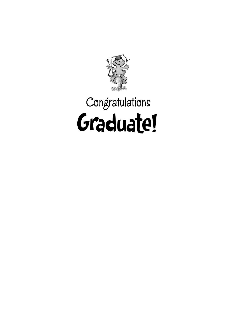 Thumbnail: FRS4457 Graduation Card