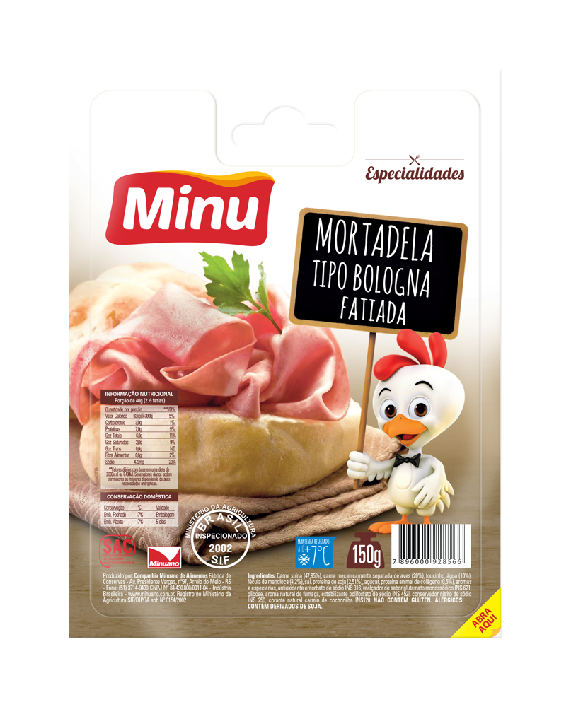 Mortadela Tipo Bologna Fatiada