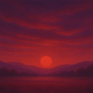 Mountain Sunset Art