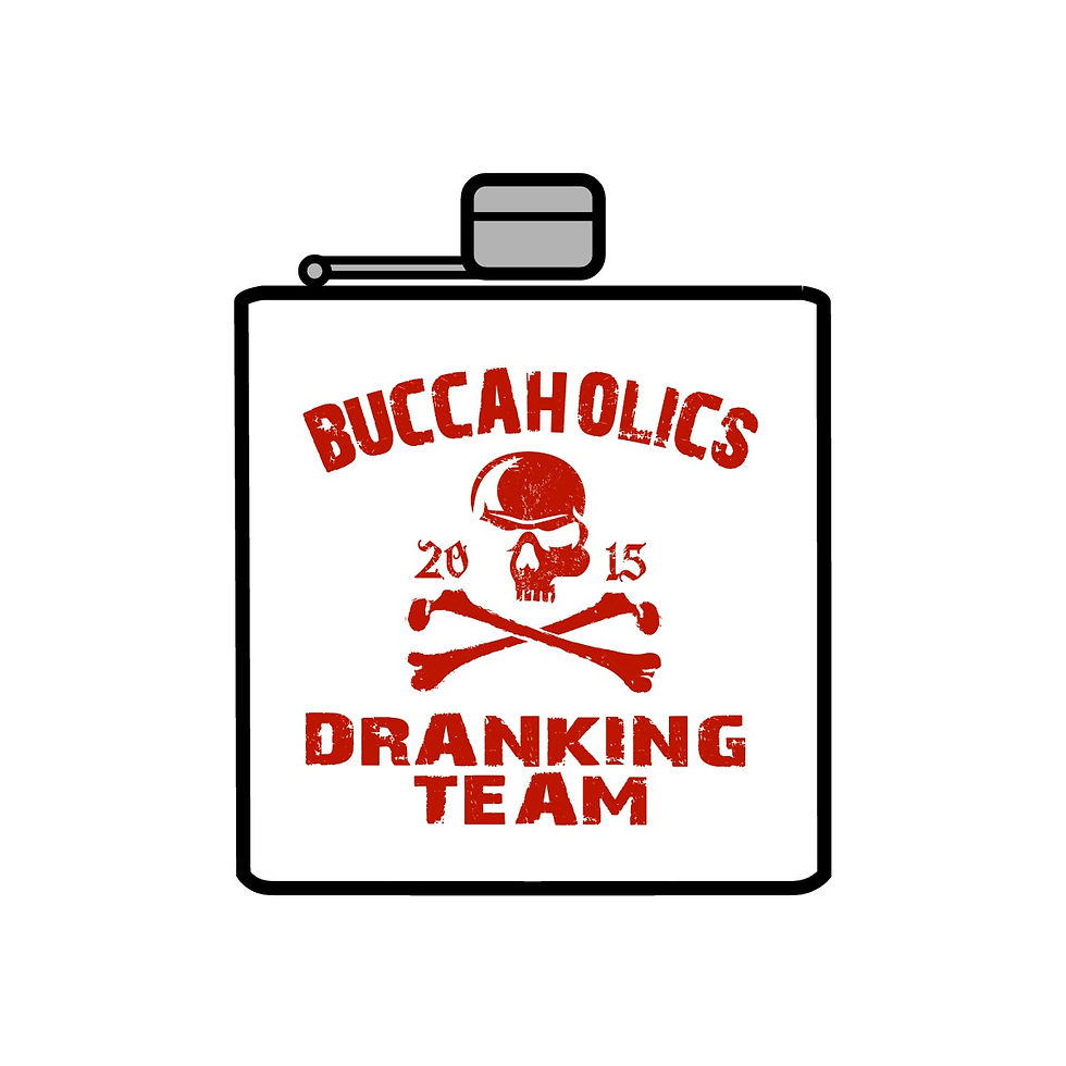 Buccaholics Dranking Team Steel Flask, 6oz