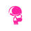 Thumbnail: Buccaholics  Pink Skull Kiss-Cut Stickers
