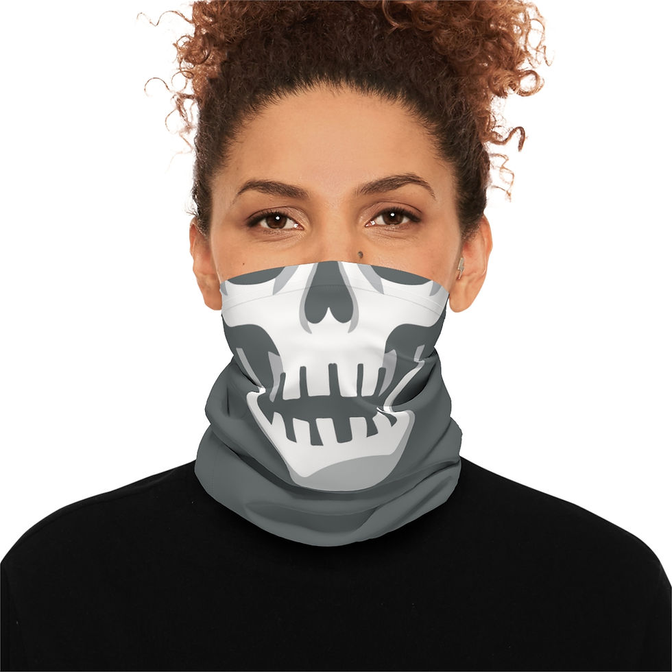 Buccaholics Pewter Skull Neck Gaiter
