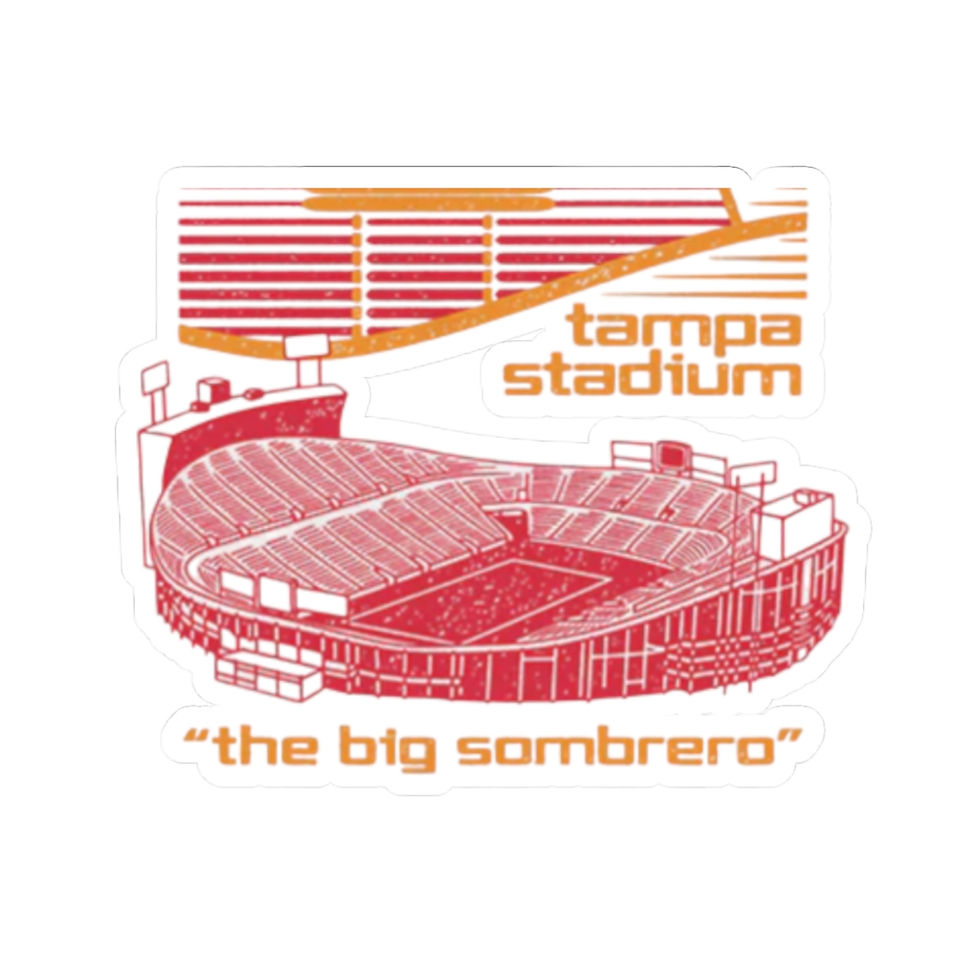 Thumbnail: Tampa Stadium "The Big Sombrero" Kiss-Cut Stickers