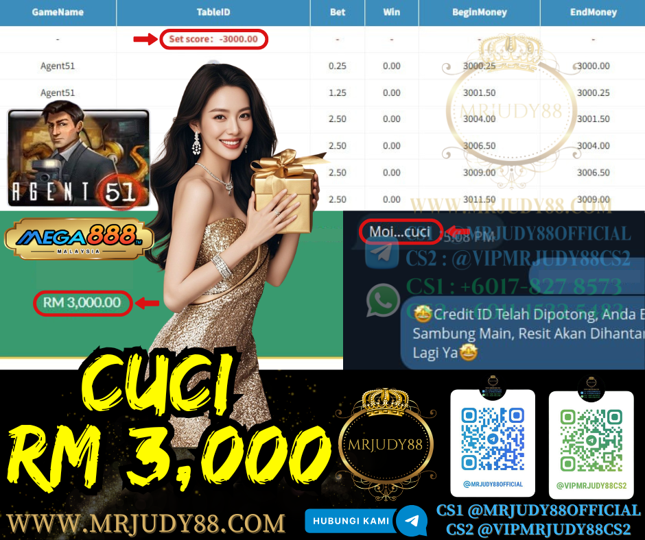 💥Mega888 Game 🎰Agent 51🎰 Cuci RM3,000‼️Boss Tengah Ong, Cepat Main Sekarang‼️