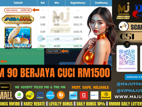 😍Mega888 Game 🐚SeaWorld🐚 TopUp RM90, Cuci RM1,500‼️Mari Cuba Luck Sekarang, Jangan Tunggu Lagi‼️