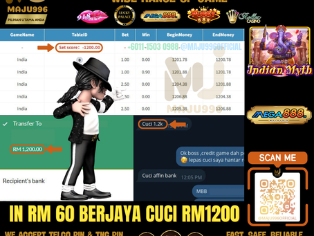 🤩Mega888 Game 🎰Indian Myth🎰 TopUp RM60, Cuci RM1,200‼️Cuba Sekarang, Jangan Lepas Peluang Ni‼️