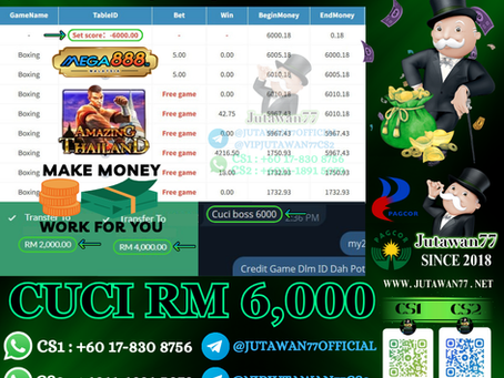 🎉Pussy888 Game 🎰Amazing Thailand🎰 Cuci RM6,000‼️Dapat Free Game Non-Stop, HENG AHHH‼️
