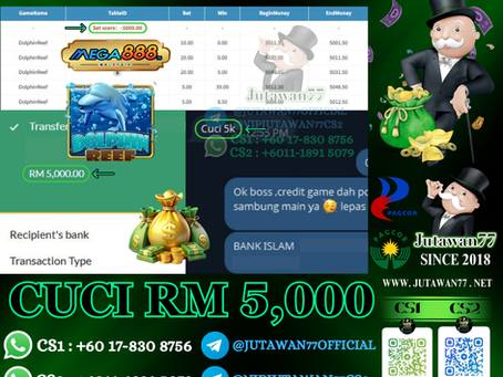 😚Mega888 Game 🐬Dolphin Reef🐬 Cuci RM5,000‼️Game Bayar Lagi, Jangan Lepas Rezeki Ni‼️