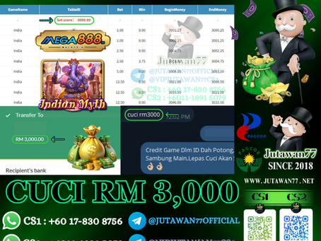 🥳Mega888 Game 🎰Indian Myth🎰Cuci RM3,000‼️Game Sedang Bayar, Jangan Tunggu Lagi‼️