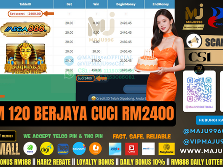 🤩Mega888 Game 🎰Boyking Treasure🎰 TopUp RM120, Cuci RM2,400‼️Jom Join Now‼️