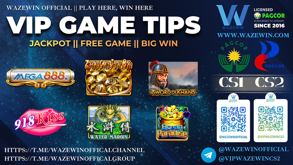 š® Game Tips Special Untuk Memberš® Dari WazeWinOfficial