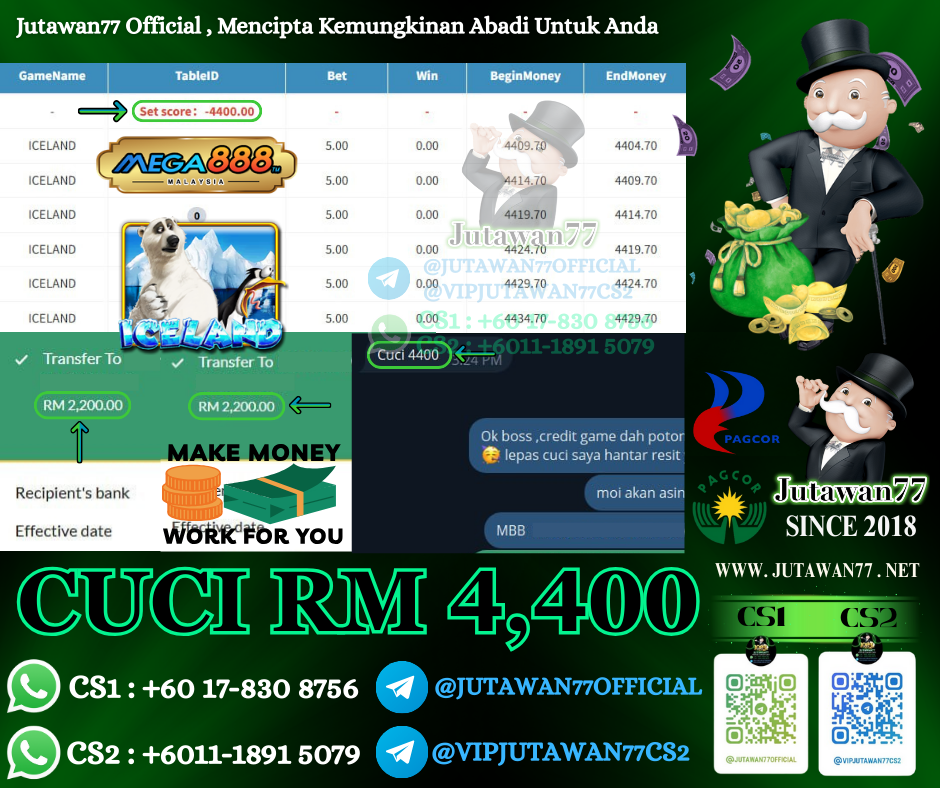 🤩Mega888 Game 🐻❄️Iceland🐻❄️ Cuci RM4,400‼️Game Sedang Bayar, Jangan Lepas Rezeki Ni‼️