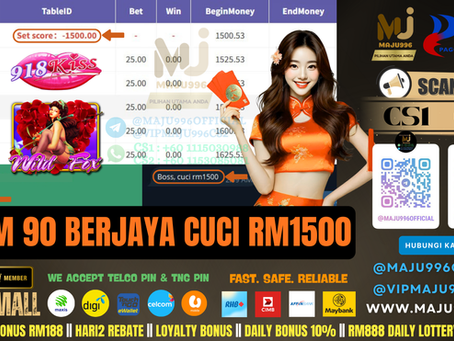 🥳918Kiss Game 🦊Wild Fox🦊 TopUp RM90, Cuci RM1,500‼️Boss Tengah Ong, Cepat Cuba Luck Sekarang‼️