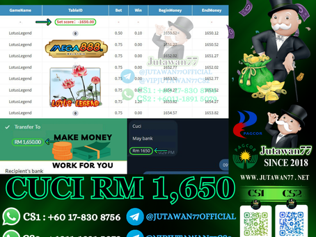 🤑Mega888 Game 🪷Lotus Legend🪷 Cuci RM1,650‼️Jom Register Now‼️