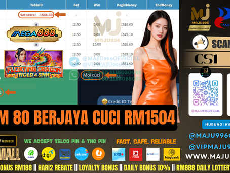 😍Mega888 Game 🎰Flaoting Dragon🎰 TopUp RM80, Cuci RM1,504‼️Game Sedang Bayar, Cuba Luck Sekarang‼️