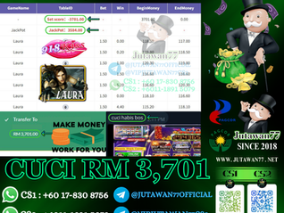 🥳918Kiss Game 🎰Laura🎰 Cuci RM3,701‼️Boss Tengah ONG , Dapat Jackpot Lagi‼️