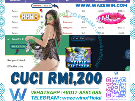 🎉Baru Main 3 Hari Dapat Cuci Besar‼️918Kiss Game 🎰Twister🎰 Free Game Jatuh‼️Cuci Rm1,200‼️ Jom Cuba WazeWin.com Sekarang‼️