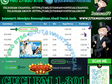 🤑Boss Ni Memang Legend Bossku❗Pussy888 Game 🐻❄️Iceland🐻❄️ Cuci RM1,301‼️Game Sedang Bayar, Jangan Lepas Peluang Ni‼️