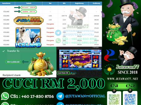 🥳Mega888 Game 🐻‍❄️Iceland🐻‍❄️ Cuci RM2,000‼️Game Sedang Longgar, Jackpot Dan Free Game Sedang Jatuh‼️