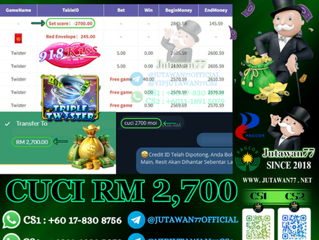 🎊918Kiss Game 🌪️Twister🌪️ Cuci RM2,700‼️Free Game Sedang Jatuh , Mari Cuba Luck Sekarang ‼️