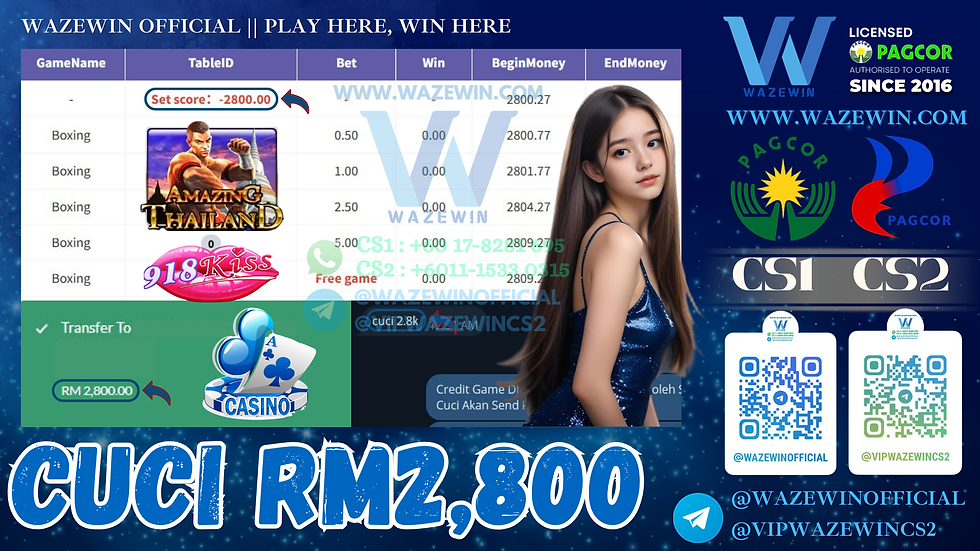 š918Kiss Game š°Amazing Thailandš° Cuci RM2,800ā¼ļøFree Game Jatuh Lagi , PM Amoi Sekarangā¼ļø