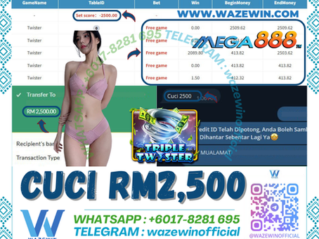🥳Member Cakap Bossku Company Ni Bayar Tak Henti2‼️Mega888 Game 🌪️Twister🌪️ Bet Kecik Kena Gila‼️Cuci Rm2,500‼️Free Game Sedang Jatuh‼️