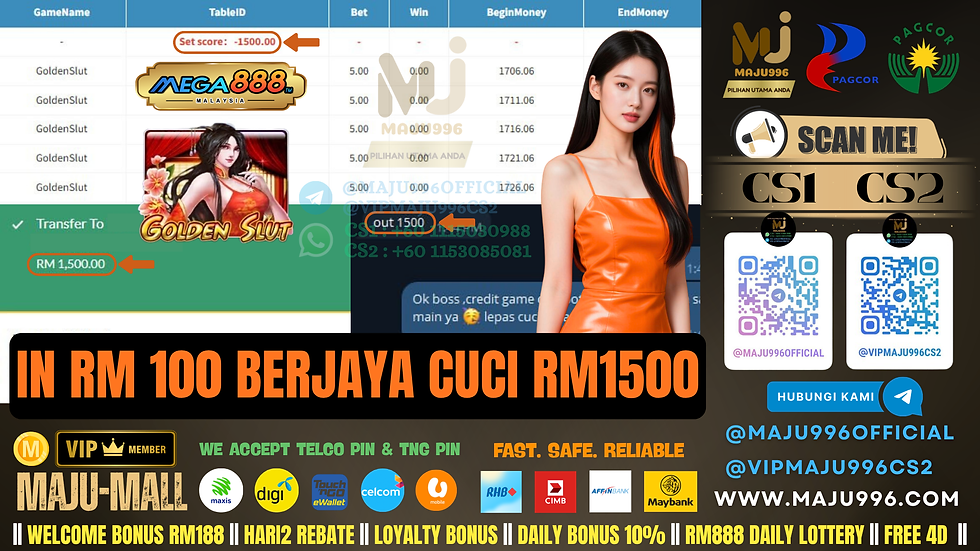 š¤©Mega888 Game š°Golden Slutš° TopUp RM100, Cuci RM1,500ā¼ļøGame Sedang Bayar, Cuba Sekarangā¼ļø