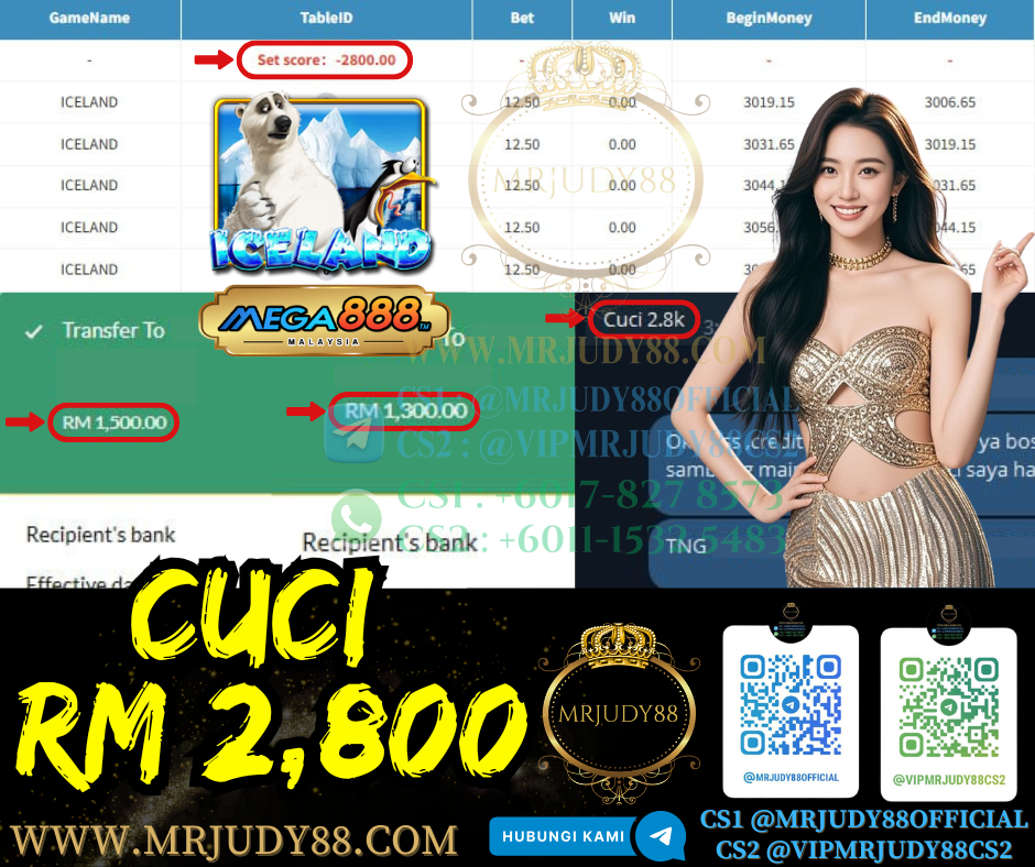🤩Mega888 Game 🐻‍❄️Iceland🐻‍❄️ Cuci RM2,800‼️Game Sedang Longgar , Jangan Lepas Rezeki Ni‼️