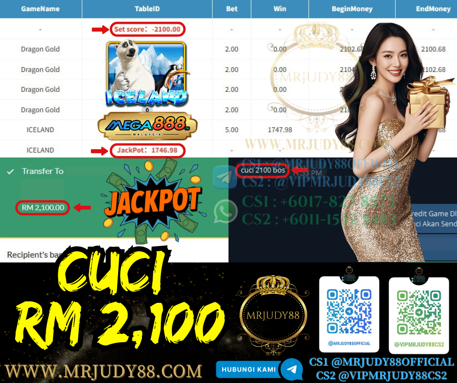 🎆Mega888 Game 🐻‍❄️Iceland🐻‍❄️ Cuci RM2,100‼️Ong Lah Hari Ni , Dapat Jackpot ‼️