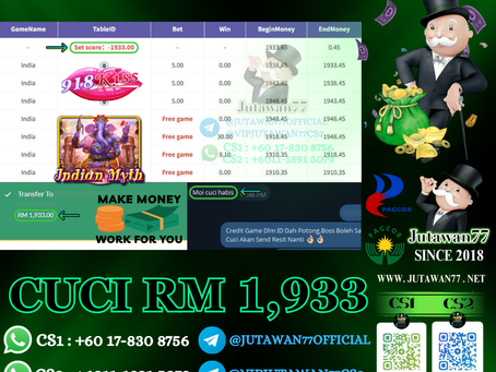 🤩918Kiss Game 🎰Indian Myth🎰Cuci RM1,933‼️Free Game Jatuh Tak Henti-Henti Main Sekarang‼️