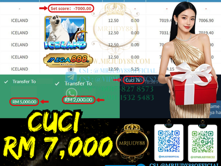 🤑Mega888 Game 🐻‍❄️Iceland🐻‍❄️ Cuci RM7,000‼️Game Sedang Longgar , Jangan Lepas Rekezi Ni‼️