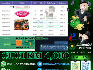 🤑918Kiss Game 🥰Emperor Gate🥰 Cuci RM4,000‼️Topup Sikit Sahaja, Dapat Cuci Besar Hari Ni‼️