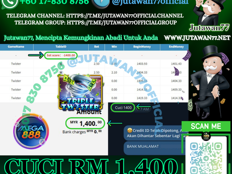 🤩Mega888 Game Twister Cuci Rm1,400‼️Mega888 Memang Tengah Bayar‼️Jangan Tunggu Lagi‼️