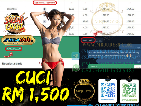 🤑Mega888 Game 🍣Sushi Oishi🍣 Cuci RM1,500‼️Game Sedang Bayar, Jangan Lepas Peluang Ni‼️