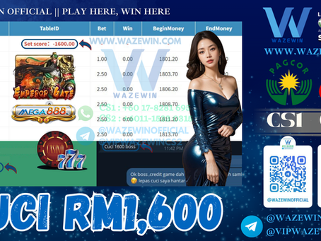 😍Mega888 Game 🎰Emperor Gate🎰Cuci RM1,600‼️Game Sedang Bayar, Jangan Lepas Peluang Ni‼️