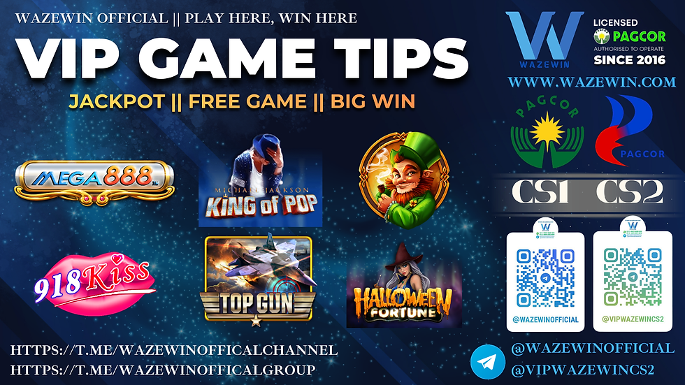 🎮 Game Tips Special Untuk Member🎮 Dari WazeWinOfficial