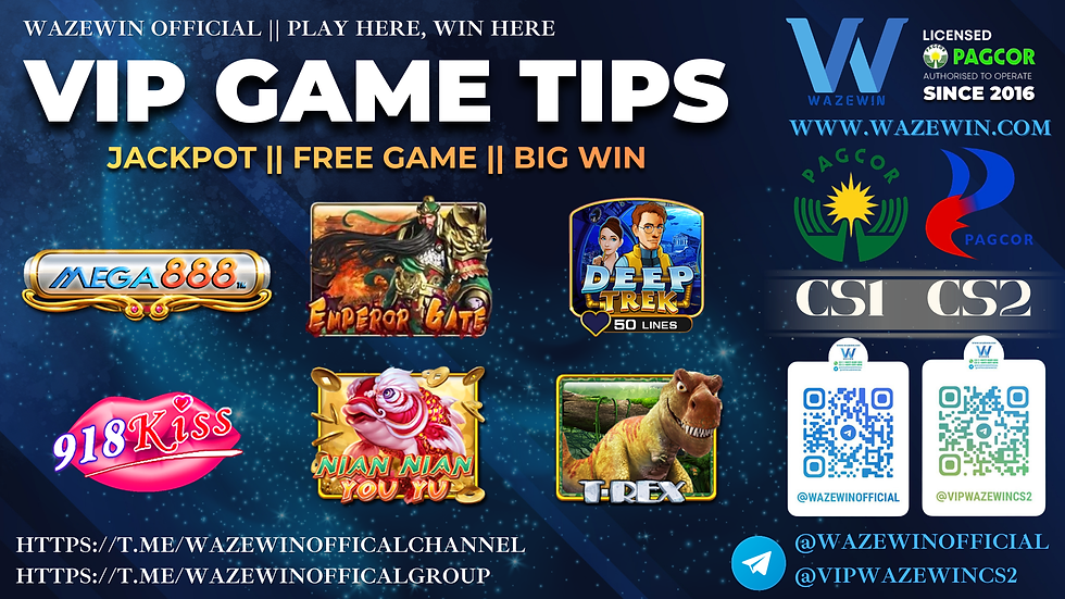🎮 Game Tips Special Untuk Member🎮 Dari WazeWinOfficial