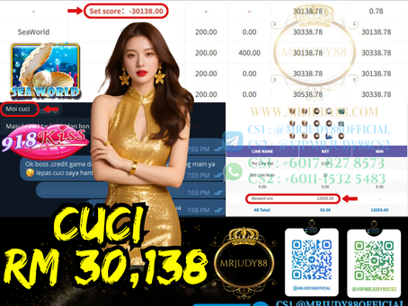 😍918Kiss Game 🐚SeaWorld🐚 Cuci RM30,138‼️Super ONG Hari Ni, Rezeki Masuk Lah‼️