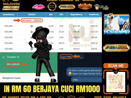 🧨Mega888 Game 🐻‍❄️Iceland🐻‍❄️ Deposit Sikit Je‼️TopUp RM60, Cuci RM1,000‼️Jangan Lepas Rezeki Ni‼️